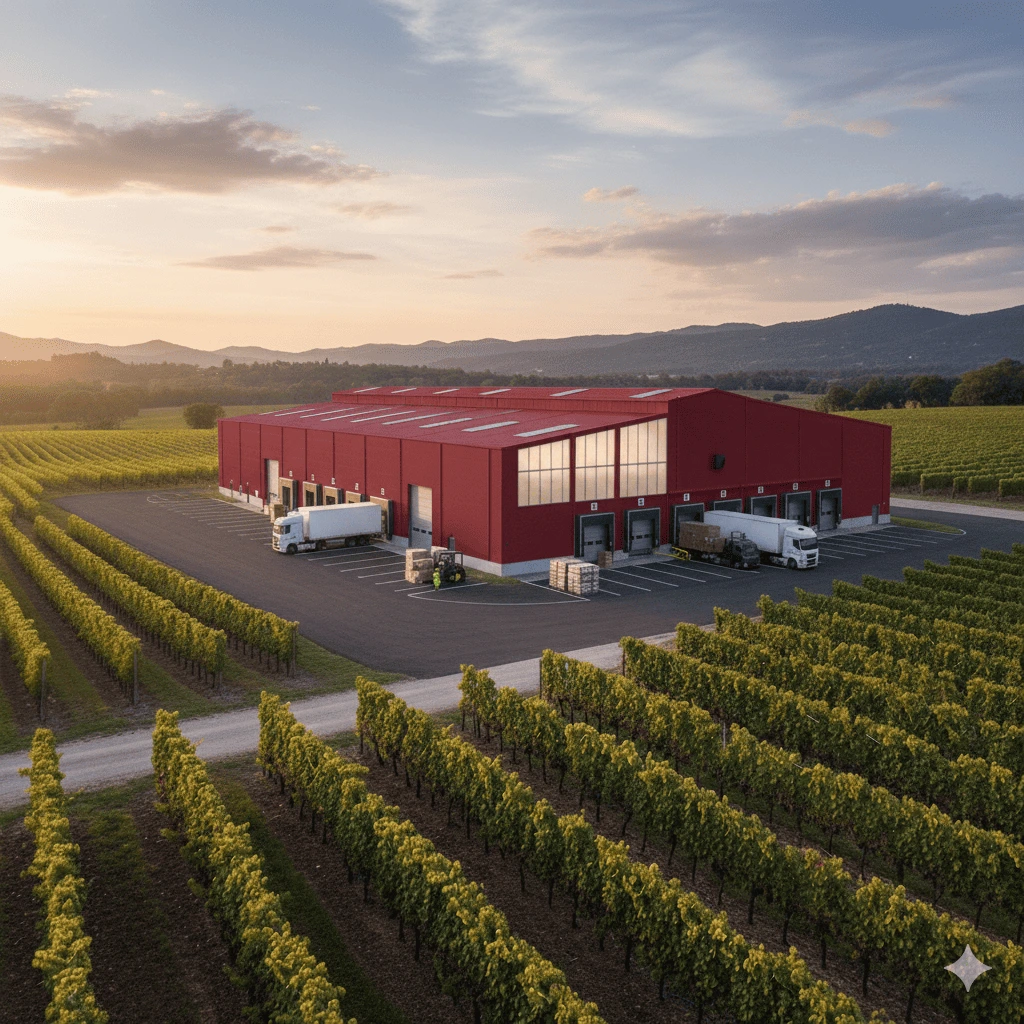Entrepôt au cœur des vignes